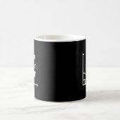 Im常に右ユーモア数学先生ジオメトリをテーマ コーヒーマグカップ (中央)