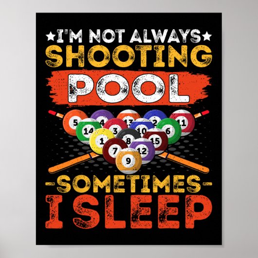 Im常に射撃、 発砲プールおもしろい- Pool Player Bi ポスター (正面)