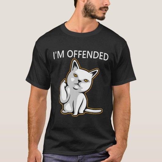 Im怒っ怒たT、Catの指与えの指 Tシャツ (正面)