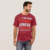 Im救助友熱狂する犬の愛犬の救出 Tシャツ (正面フル)