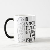 Im数学の教師当然私は白い問題を有します モーフィングマグカップ (左)