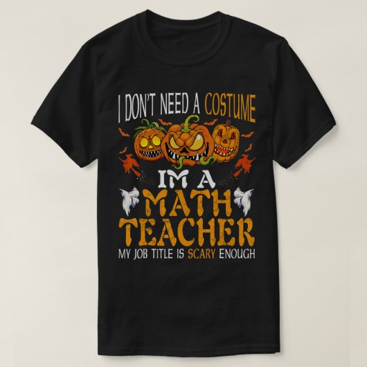 Im数学先生私の仕事のタイトルは怖い十分Hal Tシャツ (デザイン正面)