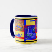 IM朝(メドレーの水泳)のマグ マグカップ (正面左)