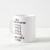 Im水泳インストラクターいつも解決策を見つける コーヒーマグカップ (正面左)