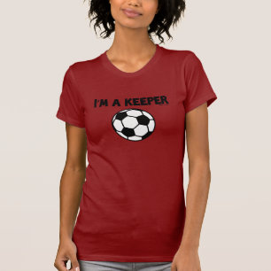 IM看守のスポーティな俗語-サッカーレディースティー Tシャツ