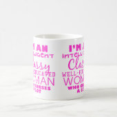 Im知性があるな教養のある上品な女性 コーヒーマグカップ (中央)