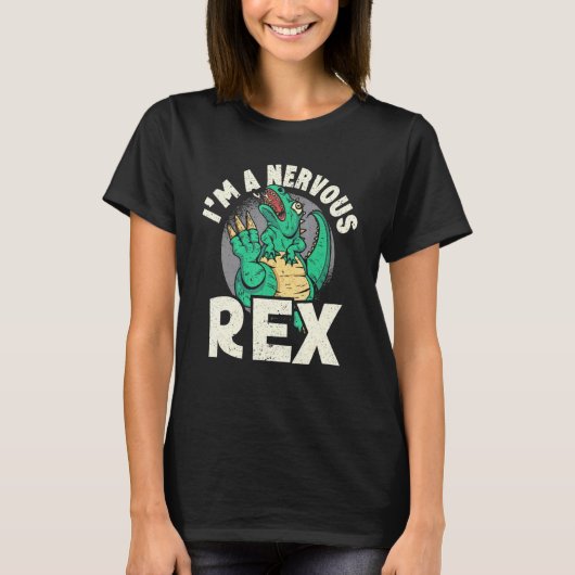 Im神経性恐竜レックス未来古生物学者1 Tシャツ (正面)