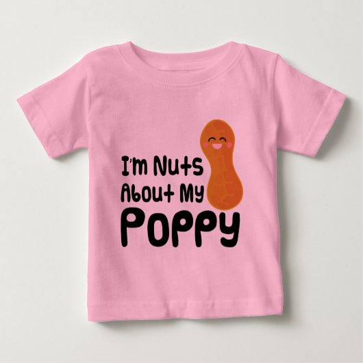 Im私のケシについてのナット ベビーTシャツ (正面)