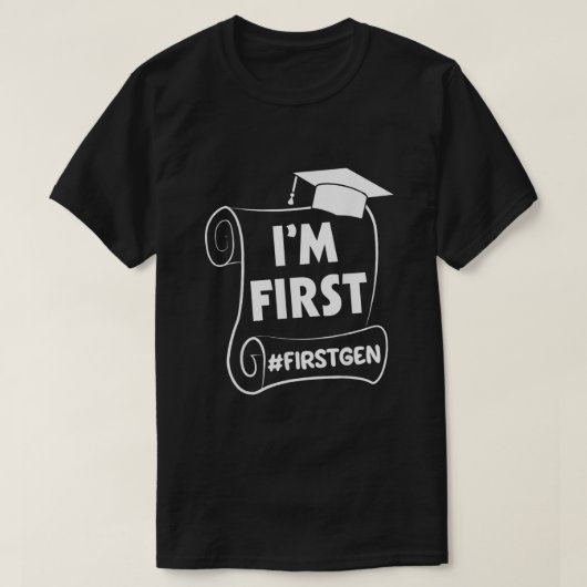 Im第一世代の大学生のTシャツ Tシャツ (デザイン正面)