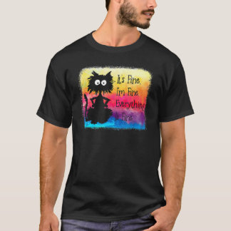 Im素晴らしは全て素晴らし黒いネクタイ Tシャツ
