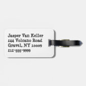 Im美しいImよいバスケットボール ラゲッジタグ (裏面横)