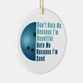 Im美しいImよいボーリングをする青 セラミックオーナメント (右)