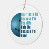 Im美しいImよいボーリングをする青 セラミックオーナメント (左)