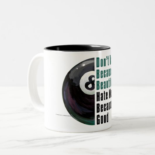 Im美しいImよい8球 ツートーンマグカップ (正面左)