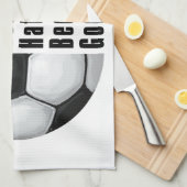 Im美しいIm良いサッカーボール キッチンタオル (四つ折り)