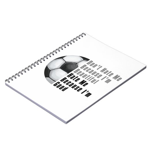 Im美しいIm良いサッカーボール ノートブック (左側)