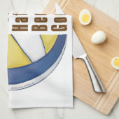 Im美しいIm良いバレーボール キッチンタオル (四つ折り)