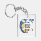 Im美しいIm良いバレーボール キーホルダー (正面左)