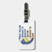 Im美しいIm良いバレーボール ラゲッジタグ (正面縦)