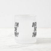 Im花嫁そういうわけでので フロストグラスマグカップ (中央)