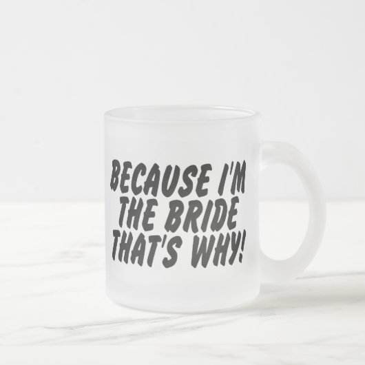 Im花嫁そういうわけでので フロストグラスマグカップ (右)