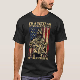 Im退役軍人私はフラグのために立つ何も怖くないM Tシャツ