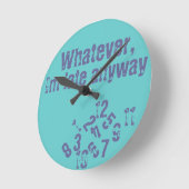 im遅い柱時計ものは何でも ラウンド壁時計 (傾斜)