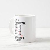 Im配信ドライバ私はいつもソリューションマグを見つける コーヒーマグカップ (正面左)