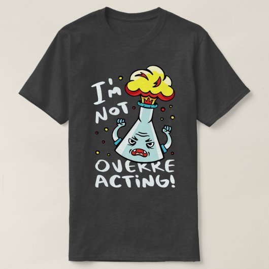Im非反応の化学おもしろい漫画 Tシャツ (デザイン正面)