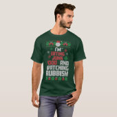 IM食べのジャンクフードとごみを見おもしろいる Tシャツ (正面フル)
