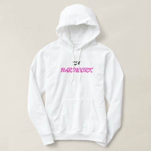 I'M ハードワーク かわいい おそろい カップル メンズ パーカ (デザイン正面)