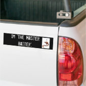 Im 「マスターのBaiter」。 バンパーステッカー (トラック上)