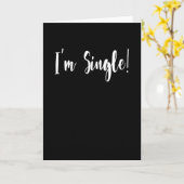 I'm 独身の – 離婚おもしろいの破局 カード (黄色い花)