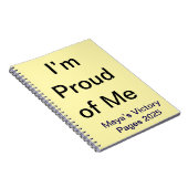 I'm 誇りを持った Me Motivation Journal カスタム notebook ノートブック (右側)