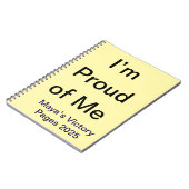 I'm 誇りを持った Me Motivation Journal カスタム notebook ノートブック (左側)