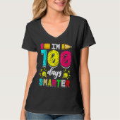 I'm 100 Days Smarter Student 100th School Day Chal Tシャツ (正面)