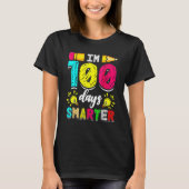 I'm 100 Days Smarter Student 100th School Day Chal Tシャツ (正面)