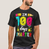 I'm 100 Days Smarter Student 100th School Day Chal Tシャツ (正面)
