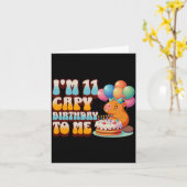 I'm 11 Capy Birthday To Me 11th Capybara Bday Part カード (黄色い花)
