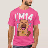 I'M 14 Bday Capybara 14誕生日Capybara Tシャツ (正面)