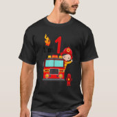 I'm 1st Birthday Boy Fire Engine Truck Toddler Fir Tシャツ (正面)