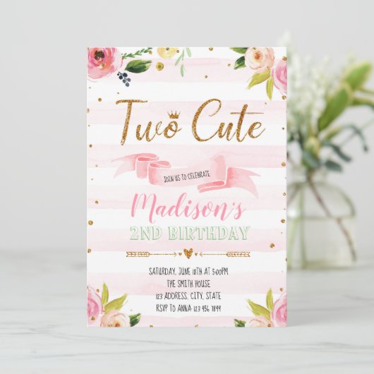 Im 2かわいいパーティの招待状 招待状 (スタンド正面)