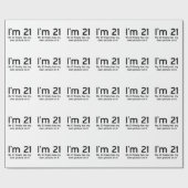 Im 21、私のIDが最終的に自分の写真を持つ ラッピングペーパー (フラット)