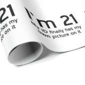 Im 21、私のIDが最終的に自分の写真を持つ ラッピングペーパー (ロールコーナー)