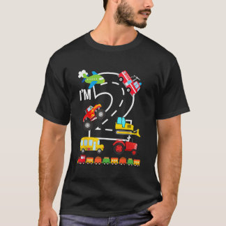 Im 2 2番目の誕生日トラック車両輸送T Tシャツ