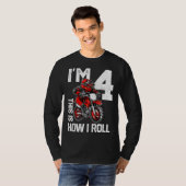 Im 4これが私がダートバイク転が4thバースデーパーの方法である tシャツ (正面フル)
