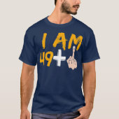 IM 49 Plus 1中指50th誕生日 Tシャツ (正面)