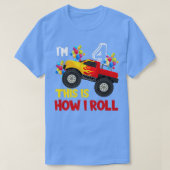 I'm 4th This Is How I Roll Monster Truck 4th Birth Tシャツ (デザイン正面)