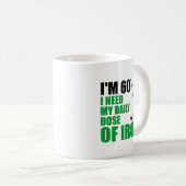 I'm 60 Daily Dose Of Iron Funny Golfer Mug コーヒーマグカップ (正面右)