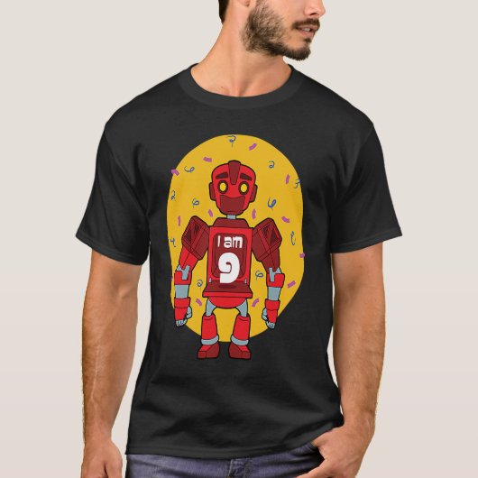 Im 9誕生日主題型ロボット tシャツ (正面)